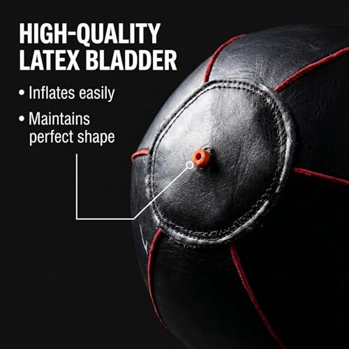Amber Sports Genuine Leather Speed Bag for Boxing & MMA – Handcrafted Punching Ball for Reflex & Speed – Balanced for Fast Rebound – Available in Sizes XS, S, M, L - size: Medium (7"x10")