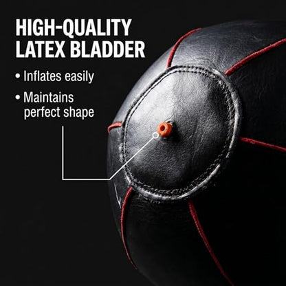Amber Sports Genuine Leather Speed Bag for Boxing & MMA – Handcrafted Punching Ball for Reflex & Speed – Balanced for Fast Rebound – Available in Sizes XS, S, M, L - size: Medium (7"x10")