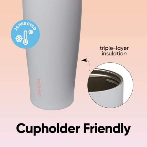 Owala FreeSip Tumbler - Stainless Steel - 40-oz. - Mint/Purple Beach House - color: Beach House, size: 40 Ounces