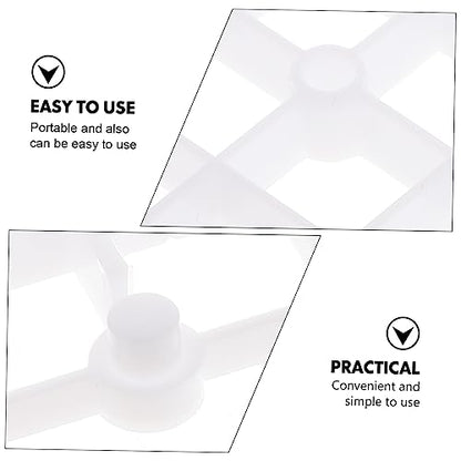 Totority 2pcs Aquarium Dividers for Fish Tanks Wear-Resistant Bottom Isolation Plates Convenient Splicing Design for Gravel for Betta and Shrimp Tanks