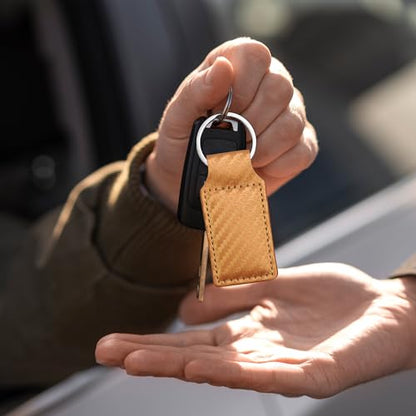 LaserGram Rectangle Keychain, Allah 2, Personalized Engraving Included (Carbon Fiber Bronze) - color: Carbon Fiber Bronze