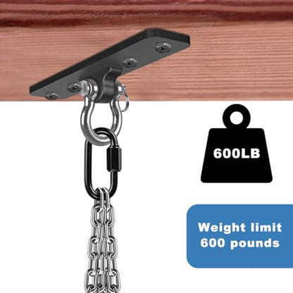 Kipika Heavy Bag Hanger Wall Mount Punching, Rotatable Heavy Duty Boxing Bag Bracket for Home Gym Indoor, Adjustable Length for Kickboxing Bag, Muay Thai Bag,Speed Bag - color: D-Black