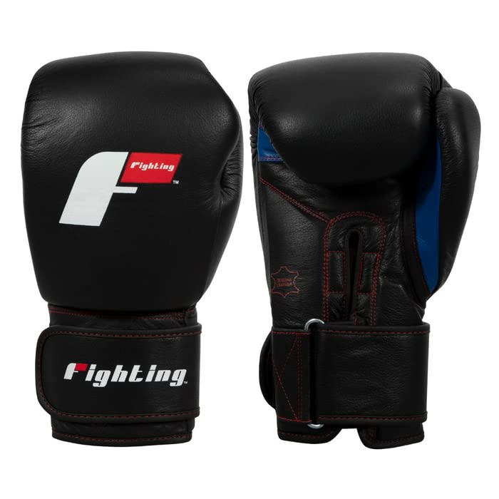 Fighting Leather Heavy Bag Gloves - Boxing Gloves, Punching Bag Gloves, Kickboxing Gloves, Punching Gloves, Heavy Bag Gloves, Boxing Gloves Men, Boxing Gloves Women, Boxing Equipment - color: Black, size: 14 oz