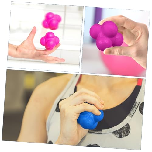 6 Pcs Hexagonal Reaction Balls for Fitness Training High Difficulty Agility Balls with Strong Durability for Hand Eye Coordination Goalkeeper Exercise and Sports Reaction Skills