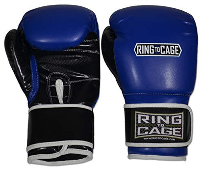 Gym Training Stand-Up Boxing Gloves - color: Blue, size: Large weighs 16oz