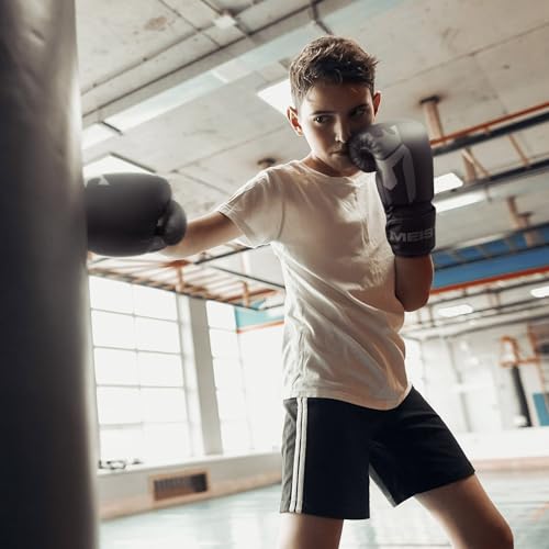 Meister [Critical] Boxing Gloves - Ergonomic High-Density Training Gloves | Pre-curved hand cage fits on day one, triple-layer impact foam, wide full-length wrist strap, matte EcoHide leather - style: 8 Ounce Gloves - Matte Black