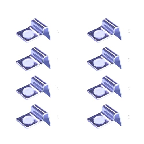 Practical Tanks Lid Clip 8pcs Rustproof Fishtanks Glass Cover Holders Clamps for Frameless Aquariums Secure Fastening Aquarium Lid Clamps - size: 4mm
