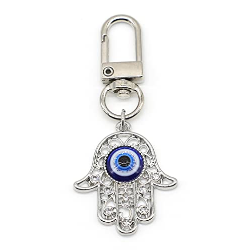 Evil Eye Keychains Car Key Ring Bag Purse Charm for Women Men - Good Luck Amulet Protection - color: K