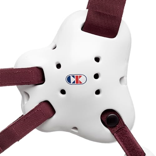 Cliff Keen Fusion Wrestling Headgear - color: White / Maroon