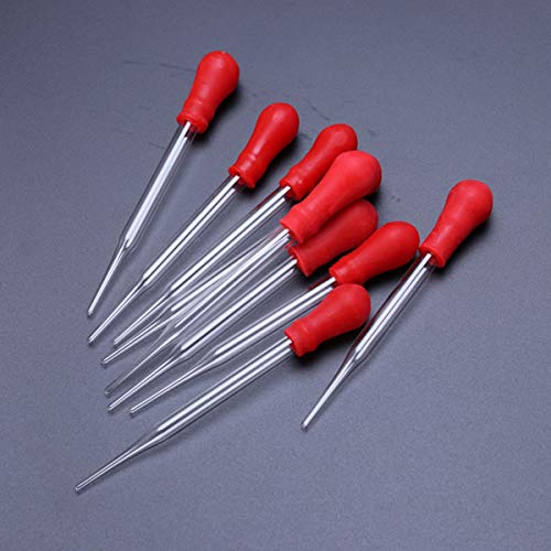 10Pcs Pipette Droppers Silicone Mold Eye Dropper for School and Home Experiments and Easy to Use Liquid Transfer Tools