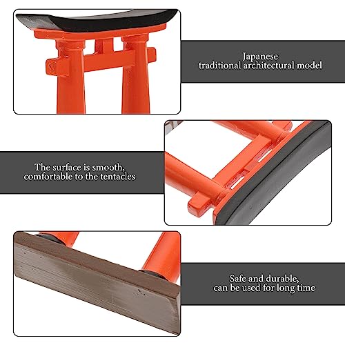 Japanese Torii Gate Fish Tank Decorations Japanese Micro Landscape Decoration Oriental Pagoda Garden Statue Resin Fish Decorations for Tanks