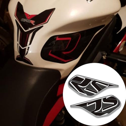 Motorcycle 3D Tank Pad Compatible with Triumph Street Triple Daytona 675 765R RS Stickers Gas Kit Knee Fish Bone Tank Pad Decals Fit for 675 765 R RS Stickers Decals Tank Protection Waterproof (A-27) - color: A-27