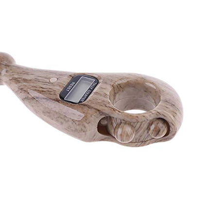 Digital Finger Tasbeeh Misbaha Counter for Prayer Islamic Tasbih Muslim (Light Brown Wood)