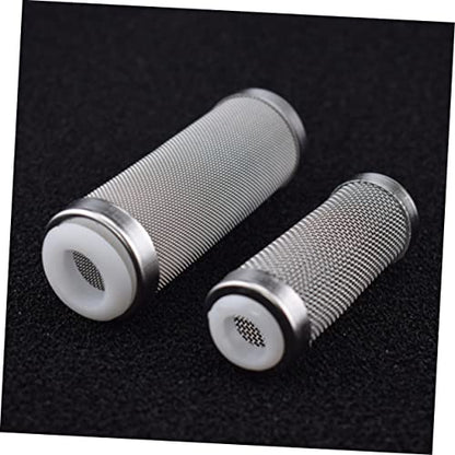 SUPVOX 3Pcs Stainless Steel Fish Tank Cover Inlet Net for Aquarium White Prevents Debris Protects Young Fish and Shrimp Freshwater Environments