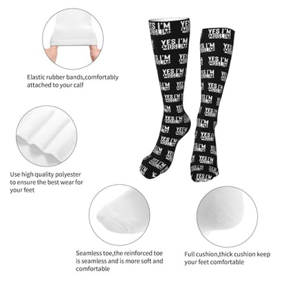 Muslim Islam Arabic Islamic Religious Allah God Be Casual Long Socks for Men's and Women's Soft Comfortable Warm