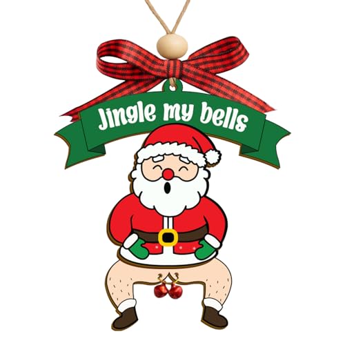 Funny Christmas Ornaments 2025, Christmas Gag Gift for Adults, Secret Santa Exchange, Meme Wooden Christmas 67, Trending Christmas Tree Decor 2025 - color: Funny Santa