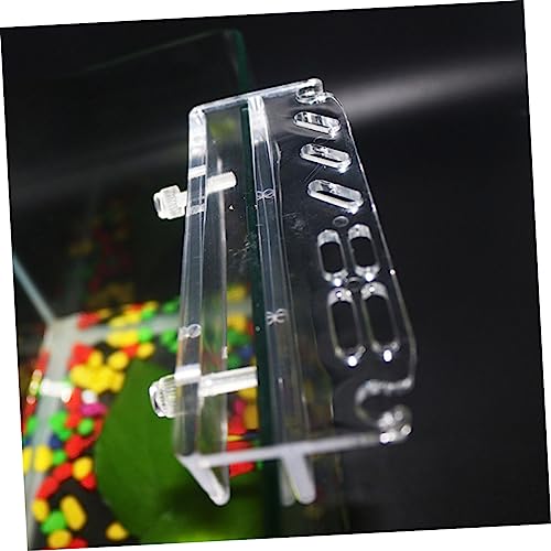 Acrylic Aquarium Tool Holder for Organizing Water Plant Maintenance Tools Wall-Mounted Rack for Tweezers Scissors and Cleaning Equipment Easy to Install Storage