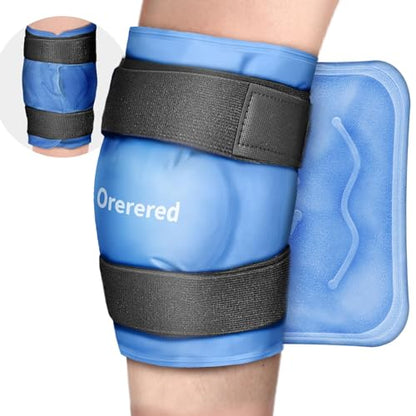 Ice Packs for Injuries Reusable, Knee Gel Ice Pack Wrap Pain Relief for Knee Replacement Surgery, Swelling, Meniscus Tear, ACL, Sports Injuries, Bruises and Arthritis, Elbow Ice Pack Blue - color: Knee Ice Wrap-blue