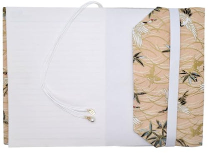 BLBMH A5 Fabric Book Cover for Paperback Journal Notebook Women - Crane - color: Crane, size: 8.3in