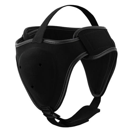 ROAR-INT Wrestling Headgear Men BJJ Ear Guard Protection MMA Grappling Cauliflower Helmet - color: Black (Pack-2)