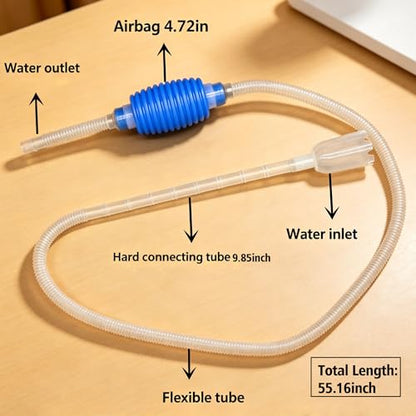 1 Easy-to-use Aquarium Siphon for Quick Water Changes and Gravel Cleaning