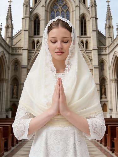 Leimandy Infinity Chapel Veil Hijab Scarf Head Wrap for Muslim V96 - color: Beige