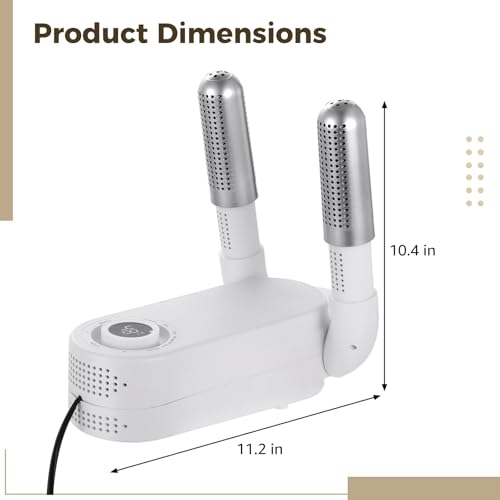 Boxing Glove Dryer with Intelligent Timer, Portable Boot Shoe Dryer with 360° Hot Air, Foldable Design for Gloves, Shoes, Socks