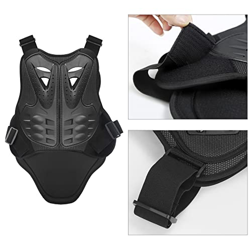 PELLOR Motorcycle Armor Vest Chest Back, Motocross Body Guard Vest Skiing Riding Skating Anti-Fall Vest Protective Gear - size: X-Large