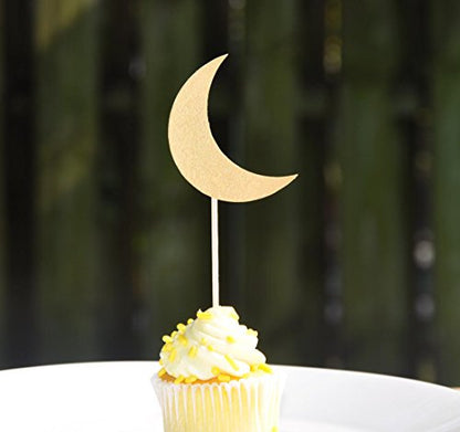 Zaffron Ramadan and Eid Gold Crescent Moon Party Packs (Napkins, Toppers, and Balloons) - color: Napkins, Toppers, and Balloons