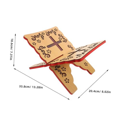 Elegant Quran Book Stand Intricate Carvings Design for Reading and Display for Home and Daily Use