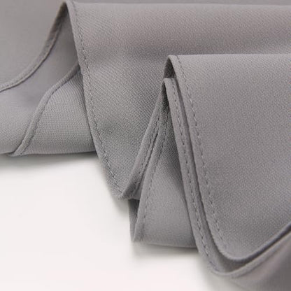 Women’s Chiffon Hijab Scarf - Heavyweight Solid Color Shawl & Wrap, Soft Breathable Headwrap for All Seasons - color: Mcgjxfs2604-grey
