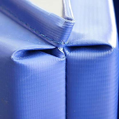 Greatmats Gym Mats 4x8 Ft x 1-3/8 Inch Folding, Home Exercise Pad For Gymnastics, Tumbling, Cheerleading, Martial Arts, (Blue)