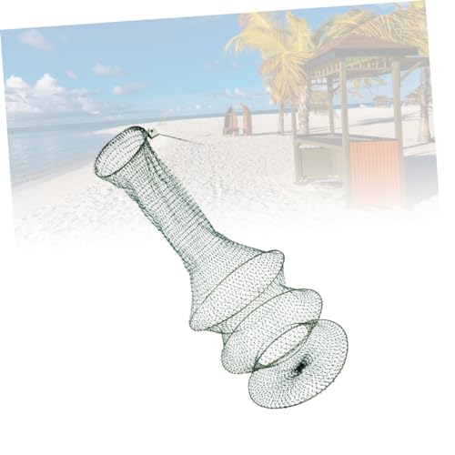 SUPVOX Hand Woven Fish Net Foldable Mesh Net for Freshwater Fishing Lightweight and Durable Pliable Design to Protect Fish Easy to Carry