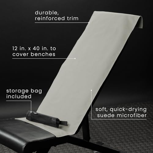 S&T INC. Seude Microfiber Gym Towels & Carry Bags, 3 Pack, 12" x 40", Grey | Absorbent and Lightweight Camping Towel, Cooling Towel with Bags, Quick-Dry and Compact for Tavel, Machine Washable - color: Grey (3 Pack)