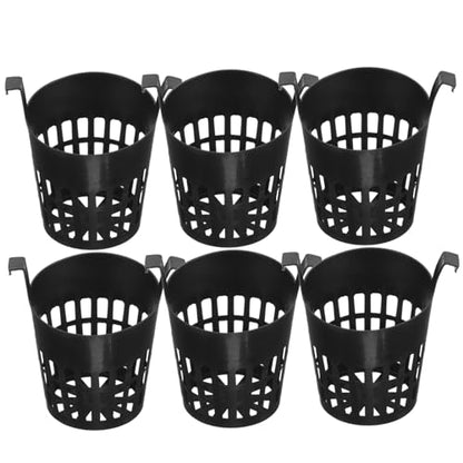 BESPORTBLE 6pcs Hydroponic Plant Basket Net Cups for Aquariums Black Water Plant Fixing Holder Suitable for Fish Tank Landscape