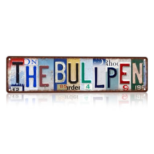 Vintage The Bullpen Street Sign Wall Decor - color: St-B-11