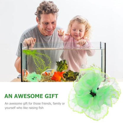 GANAZONO Artificial Aquatic Plant Aquarium Decor Green Silicone Mini Aquatic Plant Fish Tank Ornament for Freshwater Landscaping for Home Aquarium Decoration