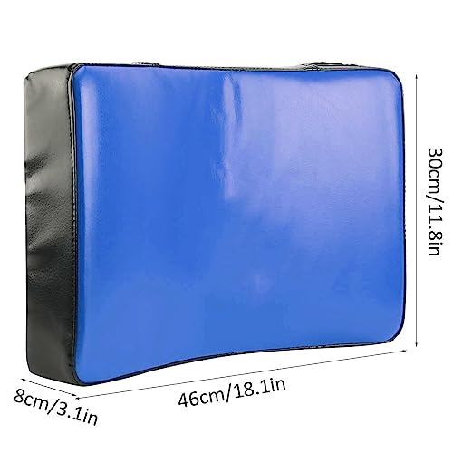 Taekwondo Curved Foot Target, Ergonomically Designed Muay Thai Pad for Training, Curved Kickboxing Strike Shield for Martial Arts, Taekwondo, Karate - color: Blue