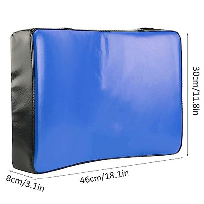 Taekwondo Curved Foot Target, Ergonomically Designed Muay Thai Pad for Training, Curved Kickboxing Strike Shield for Martial Arts, Taekwondo, Karate - color: Blue