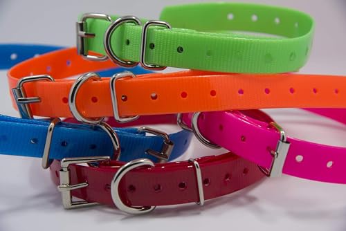 Waterproof TPU Replacement Strap for Dog Training Collar, 27.5 in - color: Black