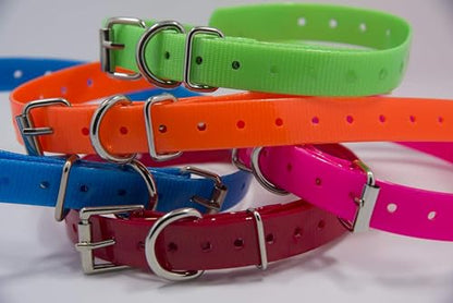 Waterproof TPU Replacement Strap for Dog Training Collar, 27.5 in - color: Black