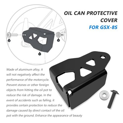 For GSX8S gsx8s gsx 8s Motorcycle Rear brake master cylinder guard Oil Can Protective Cover GSX-8S 2023 2024