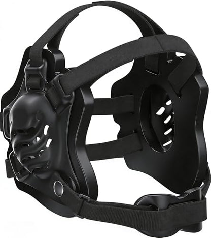 Wrestling Headgear Youth, Tornado & 11 Hols Soft Ear Guard Black | Adjustable Strap, Antimicrobial, Lightweight, Scratch Resistant, Ventilation, for MMA/Brazilian (Users Aged 10 and Above)