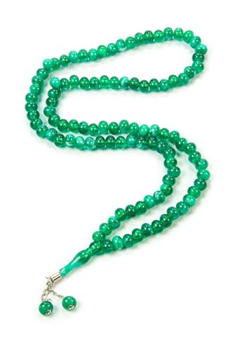 ihvan online, Tasbih Prayer Beads 99, Pack of 10, Muslim Prayer Bead, Islamic Rosary Bead, Dhikr, Tasbeeh Bulk, Misbaha, Masbaha, Tespih, Islamic Gift for Ramadan & Mawlid & Hajj Umrah - color: Green
