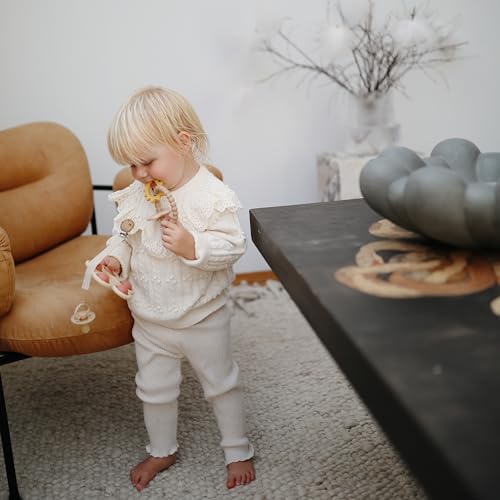 mushie Silicone Nature Teething Ring Toy - color: Nature