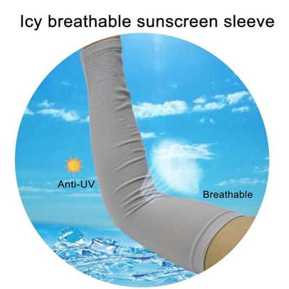Alovexiong 4pcs UV Sun Protection Arm Sleeves for Women Compression Cooling Sleeve with Thumb Hole Tattoo Cover Up Sleeves Sun Sleeves for Cycling, Driving, Running, Riding, Fishing, Golfing