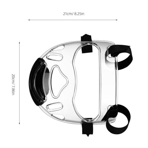 Angoily Taekwondo Mask, Clear Kickboxing Sparring Headgear, Breathable Martial Arts Face Protection - color: 10pcs