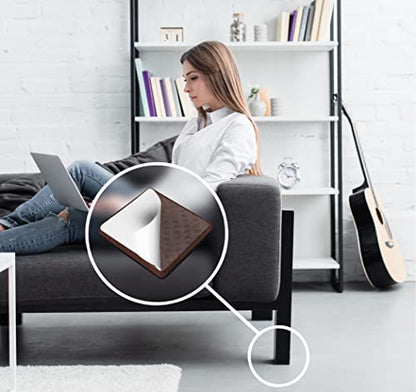 Slipstick GorillaPads Non Slip Furniture Pads/Gripper Floor Protectors (Set of 4) 3 Inch Square Self Adhesive Rubber Stoppers for Furniture Legs, CB155 - size: 3" Square