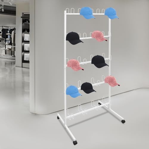 TFCFL Boxing Gloves Drying Rack, Boxing Glove Storage Stand with Universal Wheels,5-Tier Metal Boxing Gloves to Dry Out,Holds 20 Pair of Gloves - color: White
