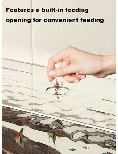 Anti Jump Aquarium Cover, 3 mm Clear Fish Tank Lid with Feeding Hole and Vent Slots, Transparent Top Cover for Open Aquariums, Shrimp Tanks(28.0x7.9in) - size: 28.0x7.9in